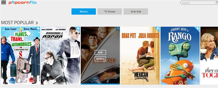 Popcornflix site